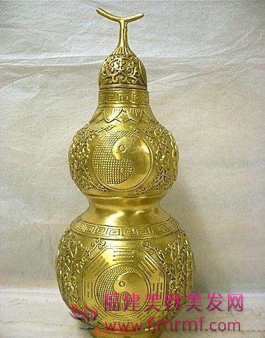 铜葫(hú)芦(lú) 美容院装修风水宝物 铜葫芦 美容院装修风水宝物